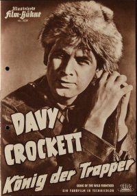 9e259 DAVY CROCKETT, KING OF THE WILD FRONTIER German program '56 Disney, Fess Parker, different!