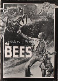 9e371 BEES pressbook '78 John Saxon, Angel Tompkins, cool different artwork!