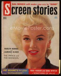 9h201 SCREEN STORIES magazine July 1957 sexy Marilyn Monroe in The Prince and the Showgirl!