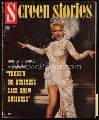 9h199 SCREEN STORIES magazine Nov 1954 Marilyn Monroe in There's No Business Like Show Business!