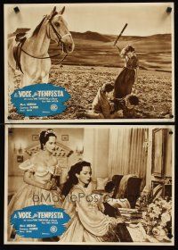 9j212 WUTHERING HEIGHTS 11 Italian 13x18 pbustas R50 Laurence Olivier, Merle Oberon, Flora Robson!