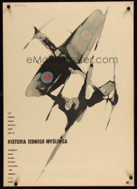 9j713 HISTORIA JEDNEGO MYSLIWCA Polish 23x33 '58 Hubert Drapella, Swierzy art of dogfight!