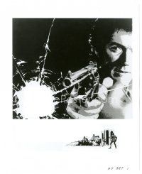 9r190 DIRTY HARRY 8x10 still '71 cool artwork of Clint Eastwood pointing his gun!