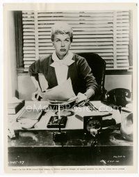 9r193 DORIS DAY 8x10.25 still '62 sitting at desk as female professor from Teacher's Pet!