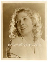 9r215 EDWINA BOOTH 8x10 still '30s head & shoulders portrait of the pretty blonde star!