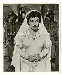 9r219 ELIZABETH TAYLOR 8x10 still '52 close up wearing pretty dress from Ivanhoe!