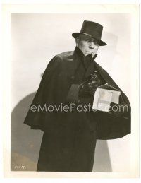 9r223 ERICH VON STROHEIM 8x10 still '44 in cloak & hat holding bottle & box from Lady & the Monster