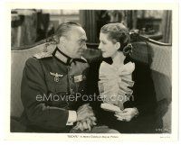 9r224 ESCAPE 8x10 still '40 close up of Nazi Conrad Veidt & his mistress Norma Shearer!