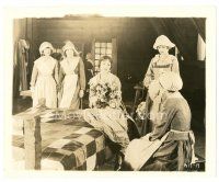 9r227 EVANGELINE 8x10 still '19 pretty Miriam Cooper on bed with flowers surrounded by maids!