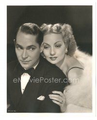 9r232 FAST & FURIOUS deluxe 8x10 still '39 romantic close up of Franchot Tone & sexy Ann Sothern!