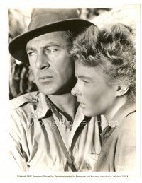 9r245 FOR WHOM THE BELL TOLLS 8x10 still '43 head & shoulders c/u of Gary Cooper & Ingrid Bergman!