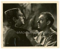 9r260 FRANKENSTEIN MEETS THE WOLF MAN 8x10 still '43 best close up of Lon Chaney & Bela Lugosi!