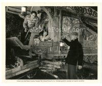 9r332 HOUSE OF FRANKENSTEIN 8x10 still '44 c/u Elena Verdugo, J. Carroll Naish & Boris Karloff!