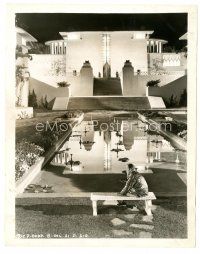 9r464 LOST HORIZON 8x10 still '37 Frank Capra classic, Ronald Colman sitting at Shangri-La!