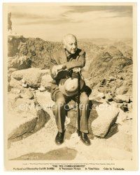 9r727 TEN COMMANDMENTS candid 8x10 still '56 director Cecil B DeMille relaxing on the set!