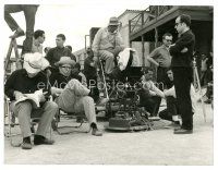 9r241 FISTFUL OF DOLLARS candid German 7.5x9.5 still '65 director Sergio Leone with crew on the set!