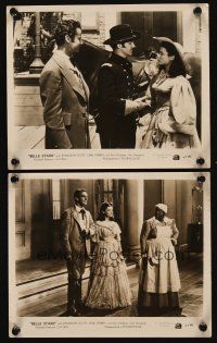 9y932 BELLE STARR 2 English 8x10 stills '41 Gene Tierney, Randolph Scott, Louise Beavers