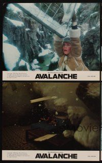 9y383 AVALANCHE 4 8x10 mini LCs '78 Roger Corman, Rock Hudson & Mia Farrow