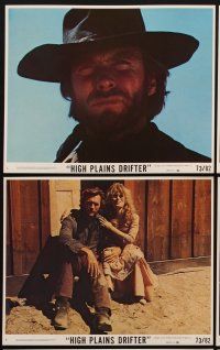 9y235 HIGH PLAINS DRIFTER 8 8x10 mini LCs '73 great images of tough cowboy Clint Eastwood!