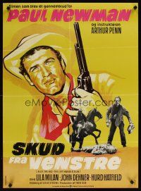 1b111 LEFT HANDED GUN Danish R73 Stevenov art of Paul Newman as teenage desperado Billy the Kid!