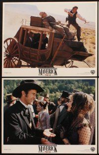 1f362 MAVERICK 8 LCs '94 Mel Gibson, Jodie Foster, James Garner, gambling!