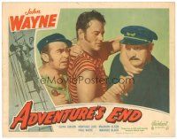 1s221 ADVENTURE'S END LC #7 R49 cool image of John Wayne w/sideburns holding man!