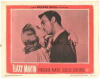 1s457 FLAXY MARTIN LC #5 '49 close up of Zachary Scott kissing bad girl Virginia Mayo with gun!