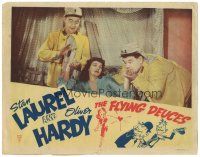 1s459 FLYING DEUCES LC R50s sexy Jean Parker between Stan Laurel & Oliver Hardy!