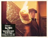 1s487 GODFATHER PART II LC #1 '74 great close up of Robert De Niro as Don Corleone firing gun!