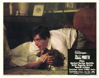 1s488 GODFATHER PART II LC #3 '74 close up of Al Pacino on floor shielding Diane Keaton!