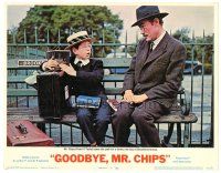 1s493 GOODBYE MR. CHIPS LC #3 '69 teacher Peter O'Toole sitting with young student on bench!