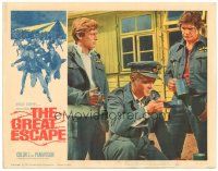 1s499 GREAT ESCAPE LC #5 '63 Charles Bronson, Richard Attenborough & John Leyton drink moonshine!