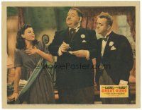 1s500 GREAT GUNS LC '41 pretty Sheila Ryan is shocked at Stan Laurel & Oliver Hardy!