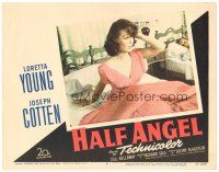 1s511 HALF ANGEL LC #5 '51 Loretta Young, Joseph Cotten, confessions of a lady sleepwalker!