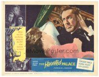 1s515 HAUNTED PALACE LC #5 '63 great horror image of Vincent Price & Debra Paget!