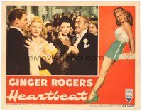 1s518 HEARTBEAT LC '46 great full length border art of super sexy Ginger Rogers!