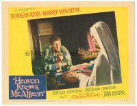 1s519 HEAVEN KNOWS MR. ALLISON LC #3 '57 image of Robert Mitchum & nun Deborah Kerr!