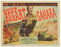 1s133 SAHARA TC '43 cool art of World War II soldier Humphrey Bogart running with gun!