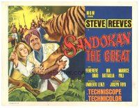 1s136 SANDOKAN THE GREAT int'l TC '65 Umberto Lenzi, Steve Reeves, sexy Genevieve Grad!