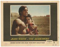 1s802 SEARCHERS LC #1 '56 close up of barechested Jeffrey Hunter & Natalie Wood, John Ford!