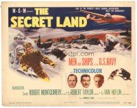 1s141 SECRET LAND TC '48 cool art of the U.S. Navy men & ships exploring Antarctica!