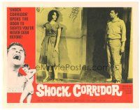 1s820 SHOCK CORRIDOR LC #7 '63 Sam Fuller's masterpiece, Peter Breck eyes sexy mental patient!