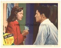 1s823 SIDE STREET LC #8 '50 pretty Cathy O'Donnell with money & Farley Granger!