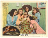 1s825 SIN OF HAROLD DIDDLEBOCK LC R50 Harold Lloyd surrounded by sexy girls, Mad Wednesday!