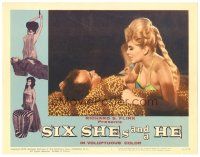 1s829 SIX SHE'S & A HE LC #1 '65 love-starved sexy Launa Hodges finds pagan revenge!