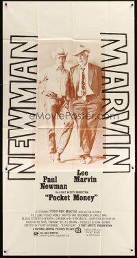 1t748 POCKET MONEY 3sh '72 great full-length portrait of Paul Newman & Lee Marvin!