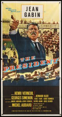 1t752 PRESIDENT  3sh '61 art of Jean Gabin, written by Georges Simenon!