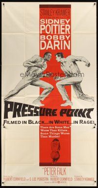 1t753 PRESSURE POINT 3sh '62 Sidney Poitier squares off against Bobby Darin, cool art!