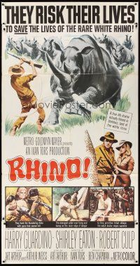 1t765 RHINO 3sh '64 Robert Culp & Shirley Eaton risk their lives in Africa to save it!