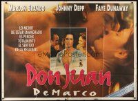 1t263 DON JUAN DEMARCO Argentinean 43x58 '95 beefcake Johnny Depp, Marlon Brando!